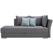 VÁLENDA, šedá, textil - šedá/mátově zelená, Design, textil/umělá hmota (220/93/100cm) - Xora
