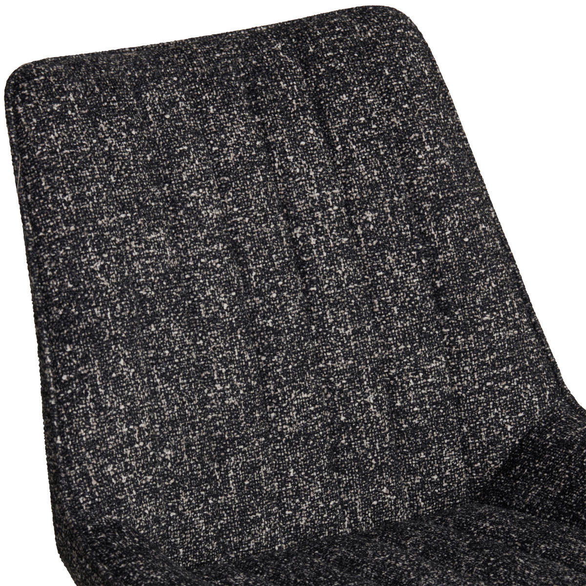 STUHL  in Eisen Leinenoptik Holz, Metall, Textil  - Anthrazit/Schwarz, KONVENTIONELL, Holz/Textil (54/88/61,5cm) - MID.YOU