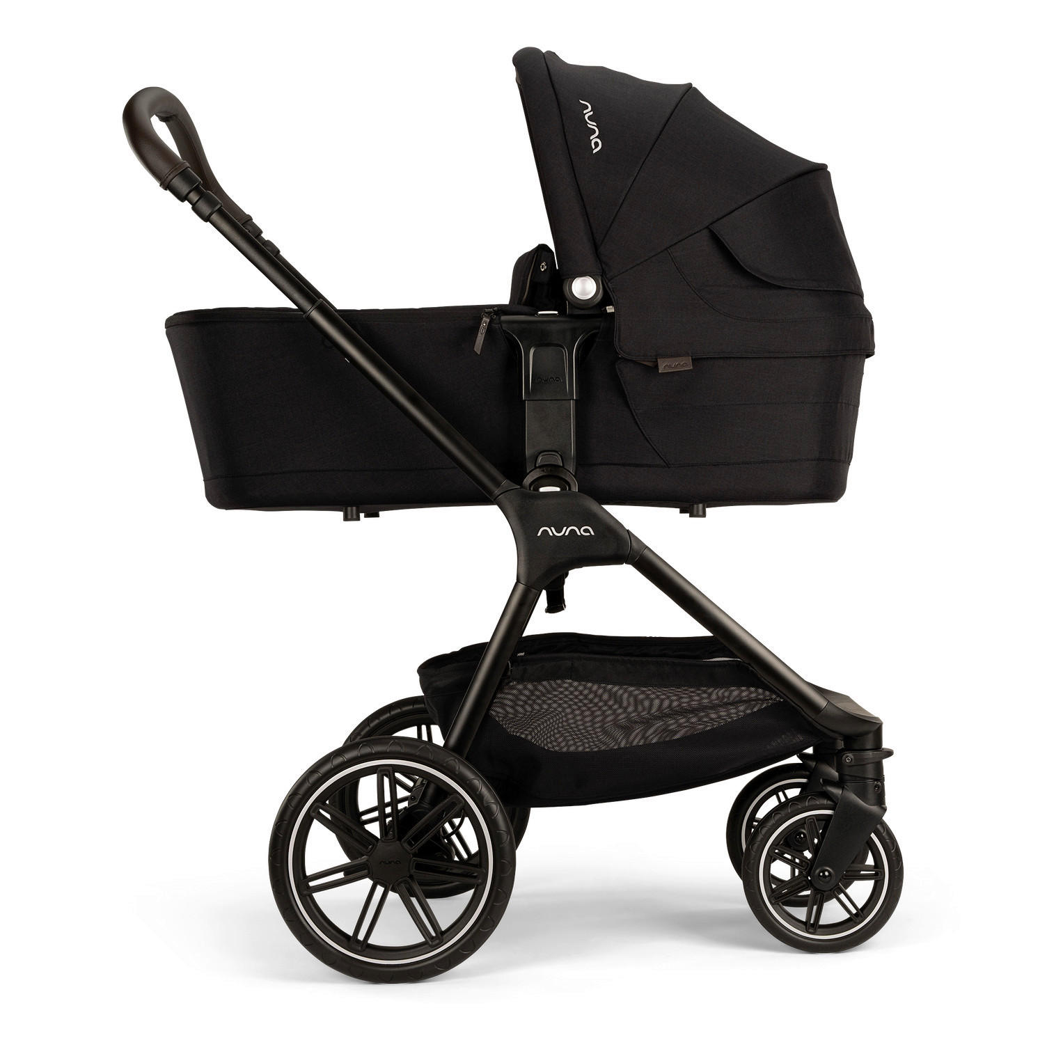 KINDERWAGENSET  TRIV lx Caviar  Caviar  - Schwarz, Basics, Kunststoff/Metall (96/58/109cm) - Nuna