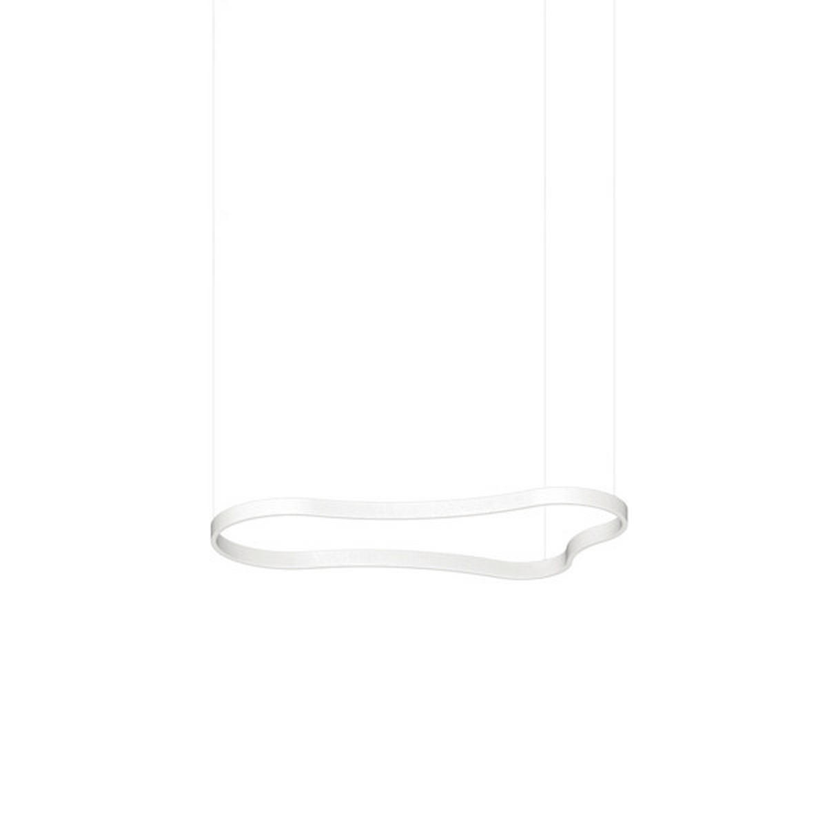 LED-HÄNGELEUCHTE Ideal Lux Waves 125,4/66,25/209,3 cm   - Weiß, Design, Metall (125,4/66,25/209,3cm) - Ideal Lux