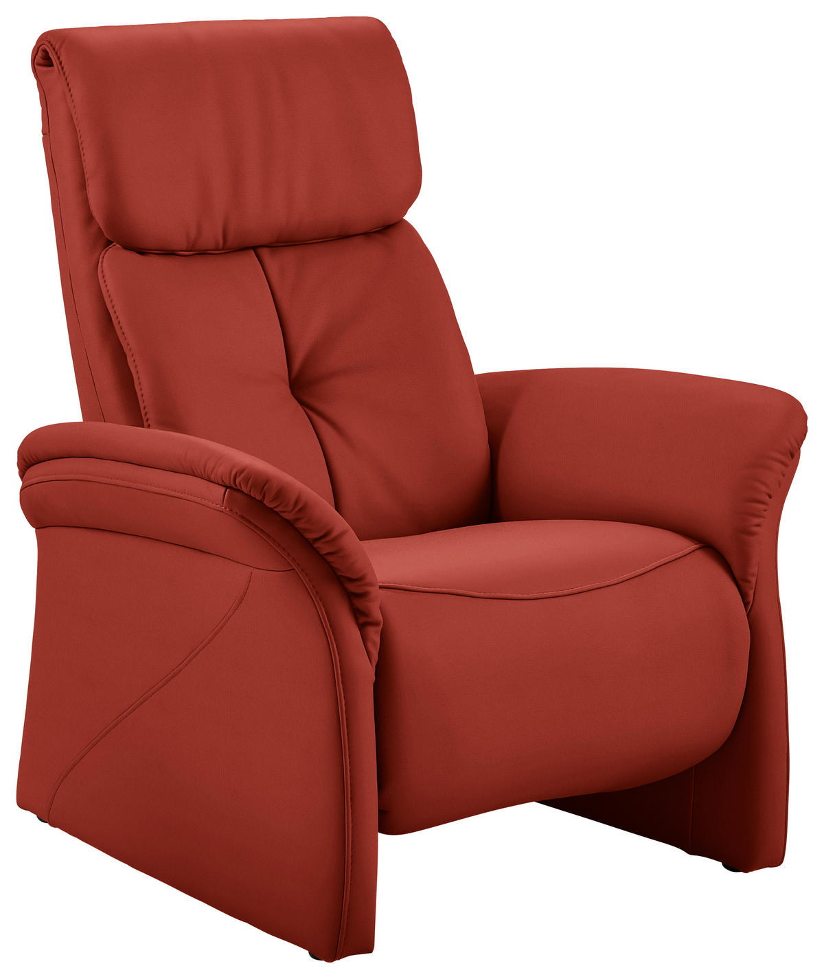 FERNSEHSESSEL in Hellrot  - Hellrot/Schwarz, KONVENTIONELL, Leder/Kunststoff (88/107/91cm) - Himolla Komfortklass