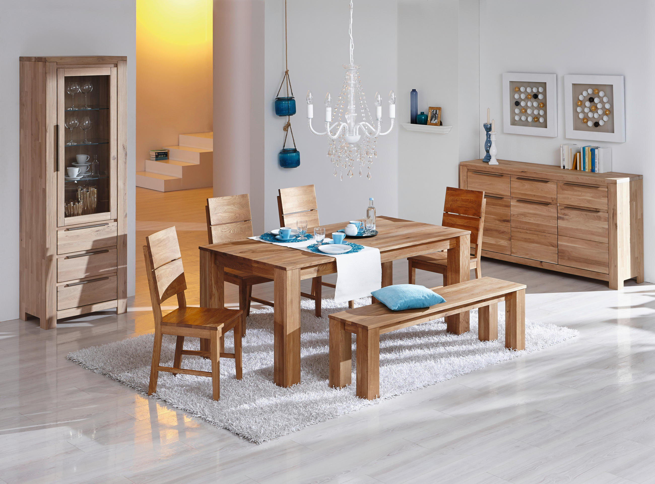 STUHL Eichefarben Wildeiche massiv  - Eichefarben, Design, Holz (38/95/49cm) - Livetastic