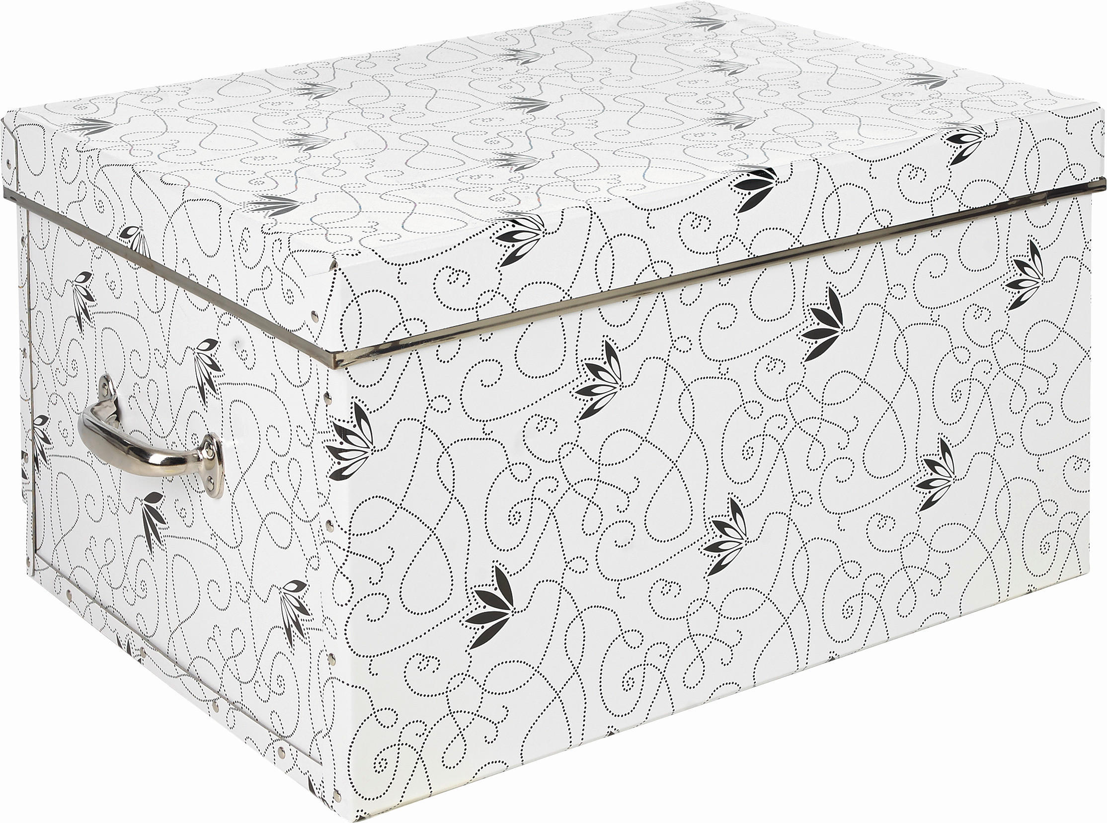 DEKOBOX  - Weiss/Schwarz, Basics, Karton (50/28/38cm)
