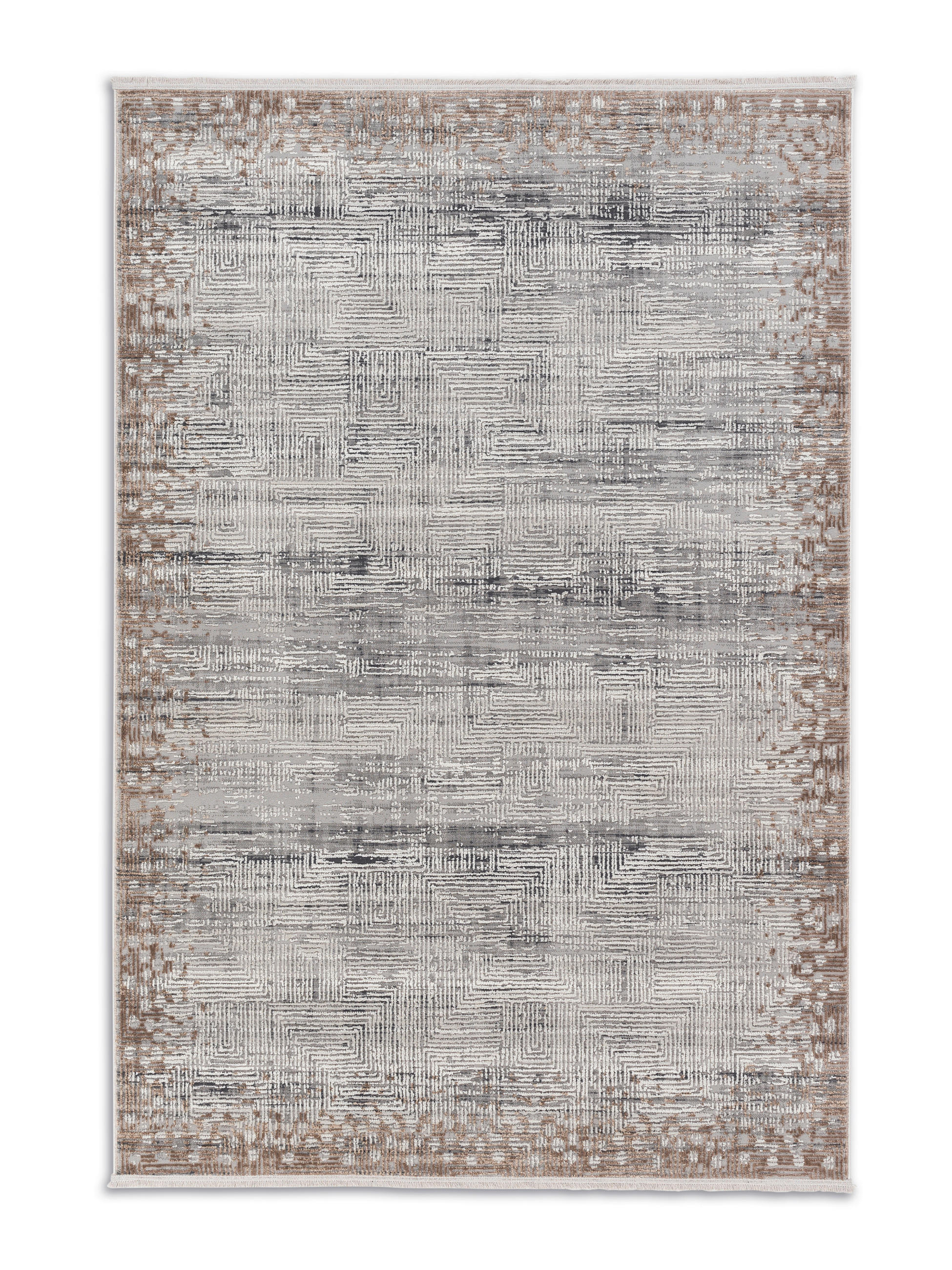 WEBTEPPICH 133/190 cm Silberfarben, Beige  - Beige/Silberfarben, Design, Textil (133/190cm) - Novel