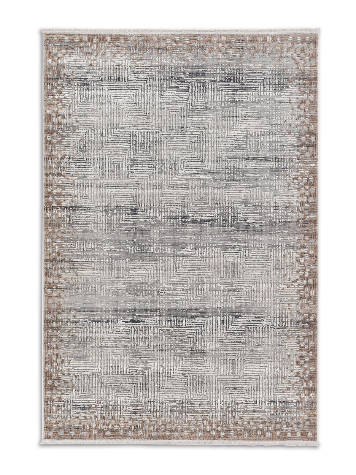 WEBTEPPICH 133/190 cm Silberfarben, Beige  - Beige/Silberfarben, Design, Textil (133/190cm) - Novel