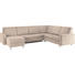 WOHNLANDSCHAFT in Textil Beige - Beige/Alufarben, KONVENTIONELL, Kunststoff/Textil (158/323/252cm) - Sedda WOHNLANDSCHAFT in Textil Beige - Beige/Alufarben, KONVENTIONELL, Kunststoff/Textil (158/323/252cm) - Sedda