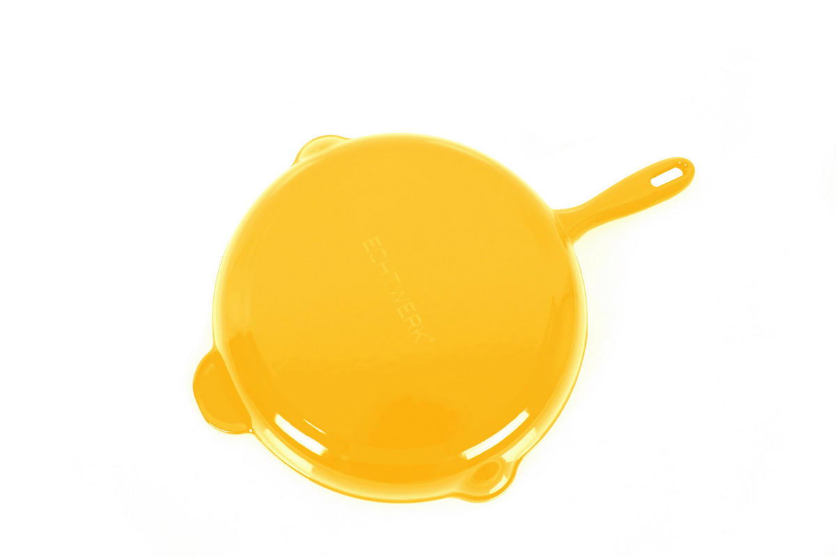 BRATPFANNE  - Gelb, Basics, Metall (42,5/27/4,5cm) - Echtwerk