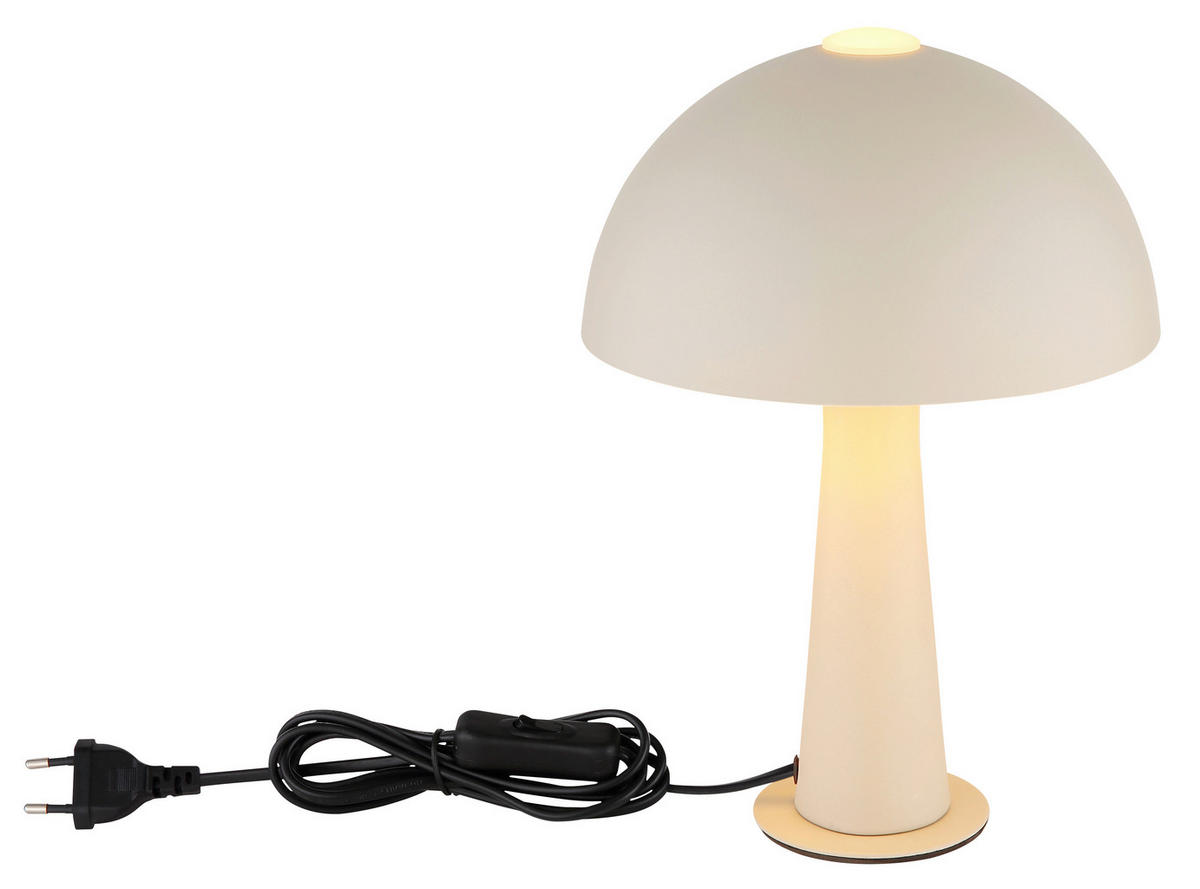TISCHLEUCHTE Julia 20/28,5 cm  - Sandfarben/Schwarz, Design, Kunststoff/Metall (20/28,5cm) - Globo