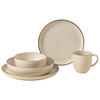 KOMBISERVICE Braun, Beige PACIFICA 30-teilig 6 Personen  - Beige/Braun, Basics, Keramik - Costa Nova
