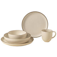 KOMBISERVICE Braun, Beige PACIFICA 30-teilig 6 Personen  - Beige/Braun, Basics, Keramik - Costa Nova