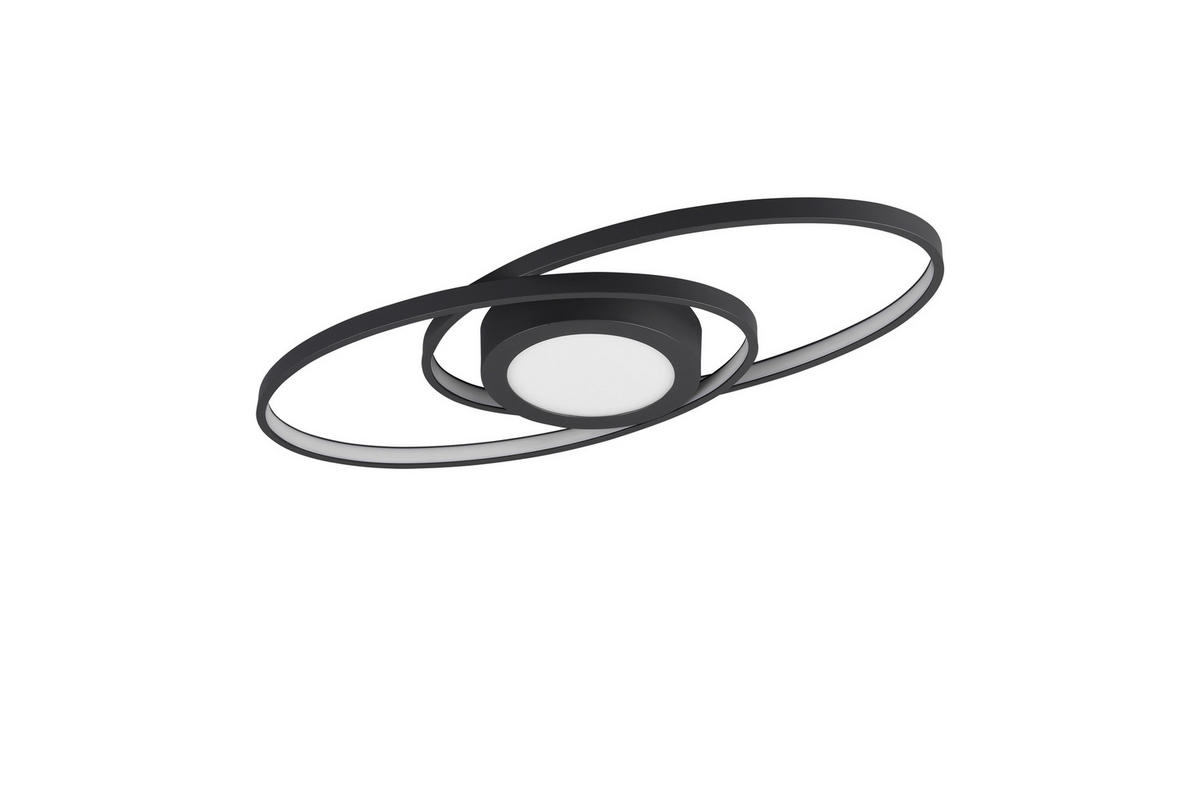 LED-TAKLAMPA GALAXY 27 W  - svart/antracit, Design, metall (23cm)