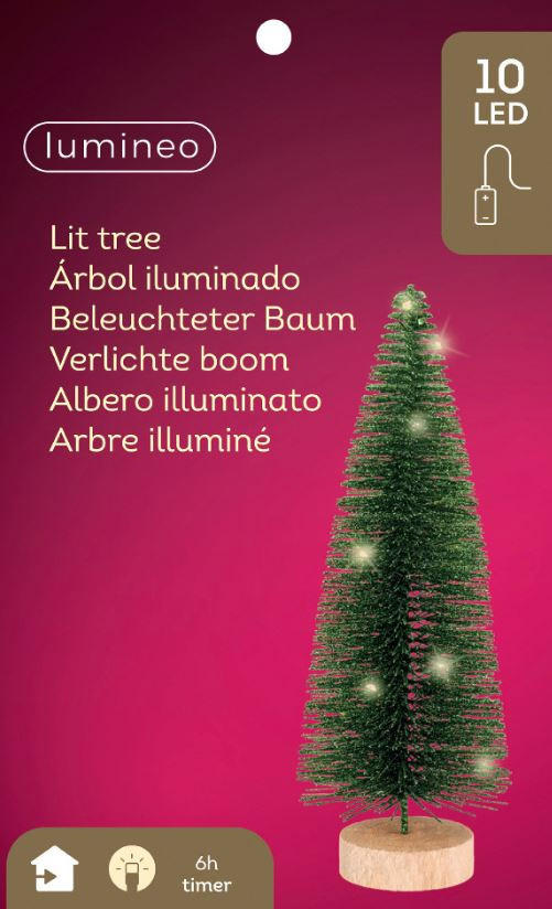 LED-DEKOLEUCHTE 11,00/11,00/30,00 cm   - Basics, Kunststoff (11,00/11,00/30,00cm) - X-Mas