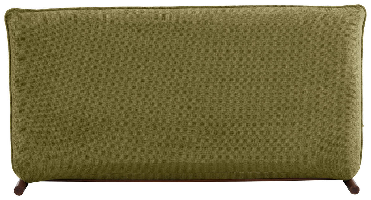 SOFA VELIN Samt Grün, Dunkelbraun  - Dunkelbraun/Grün, Design, Textil/Metall (140/97/80cm) - MID.YOU