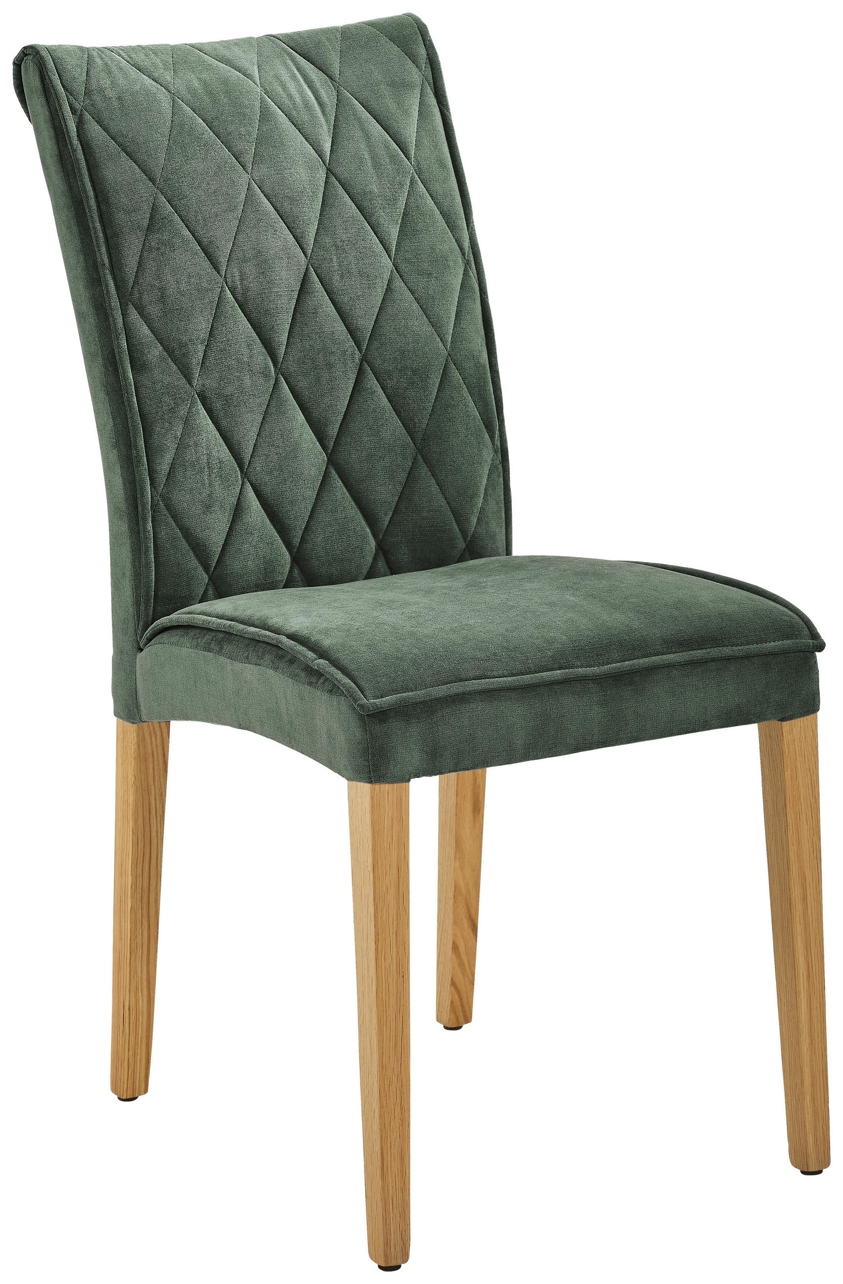 STOL, les, tekstil barve hrasta, temno zelena  - barve hrasta/naravne barve, Konvencionalno, tekstil/les (46/95/64cm) - Cantus