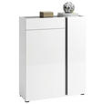 SCHUHSCHRANK  in 91/115/34 cm  - Anthrazit/Weiß, Design, Holzwerkstoff/Kunststoff (91/115/34cm) - Xora