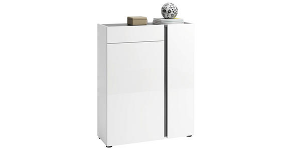 SCHUHSCHRANK  in 91/115/34 cm  - Anthrazit/Weiß, Design, Holzwerkstoff/Kunststoff (91/115/34cm) - Xora