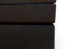 BOXSPRINGBETT 180/200 cm  in Schwarz  - Silberfarben/Schwarz, KONVENTIONELL, Leder/Textil (180/200cm) - MID.YOU