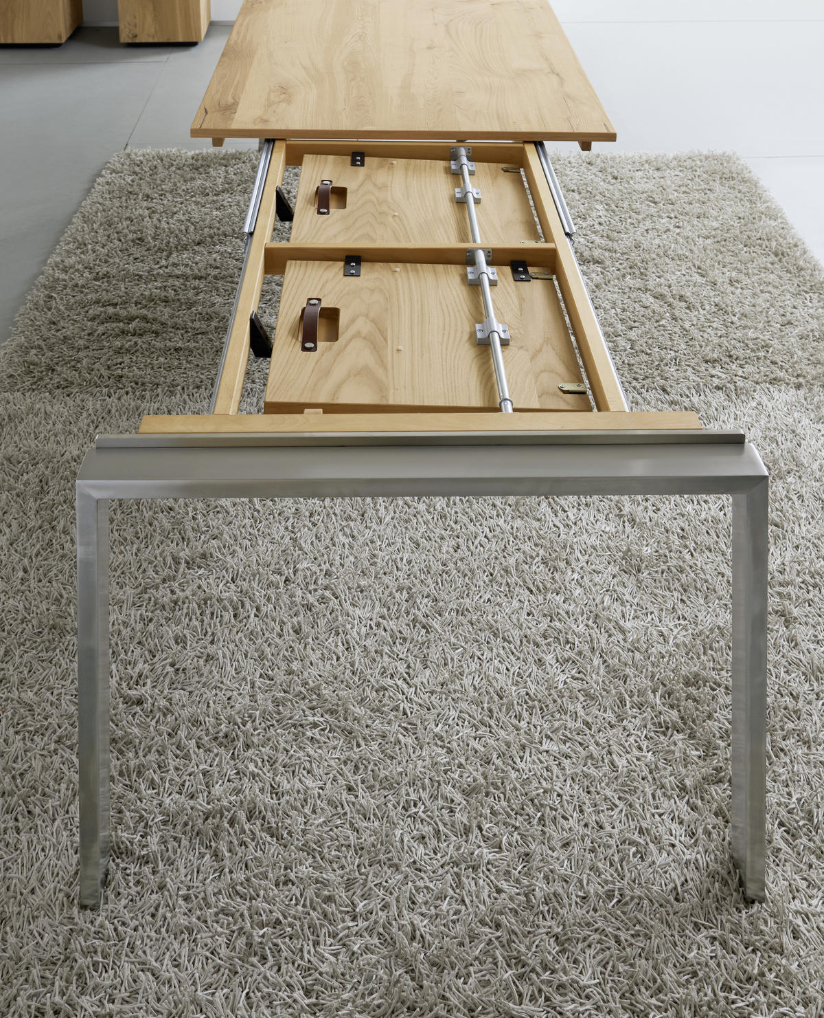 ESSTISCH in Holz, Metall, Holzwerkstoff 190/100/75 cm  - Edelstahlfarben/Eichefarben, Konventionell, Holz/Holzwerkstoff (190/100/75cm) - Venjakob