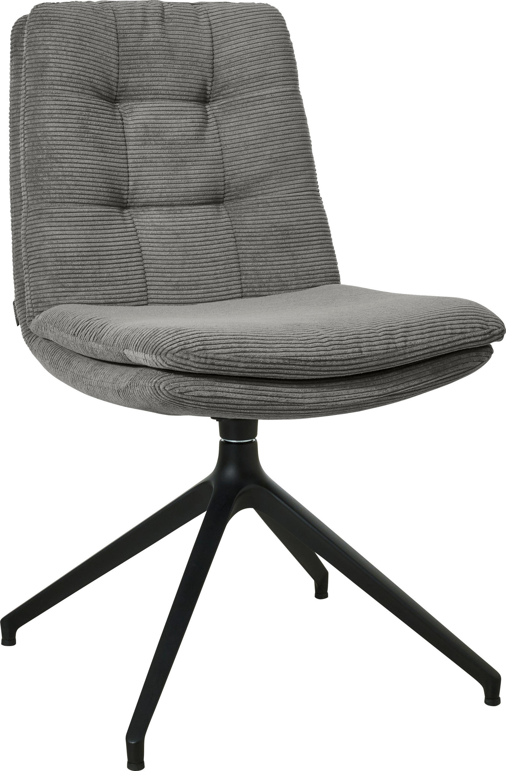 STUHL - Schwarz/Grau, Design, Textil/Metall (49/90/68cm) - Johann Jakob