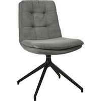STUHL - Schwarz/Grau, Design, Textil/Metall (49/90/68cm) - Johann Jakob