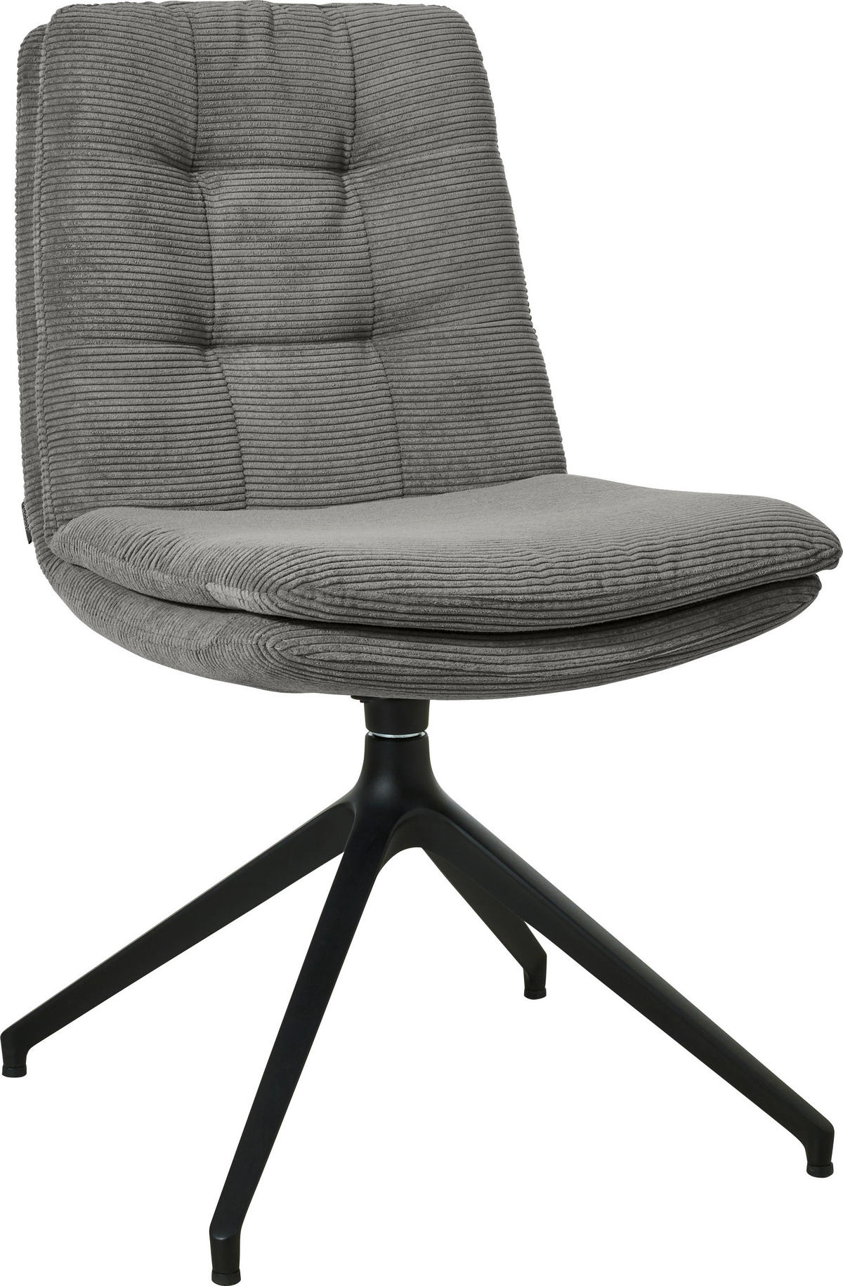 STUHL - Schwarz/Grau, Design, Textil/Metall (49/90/68cm) - Johann Jakob