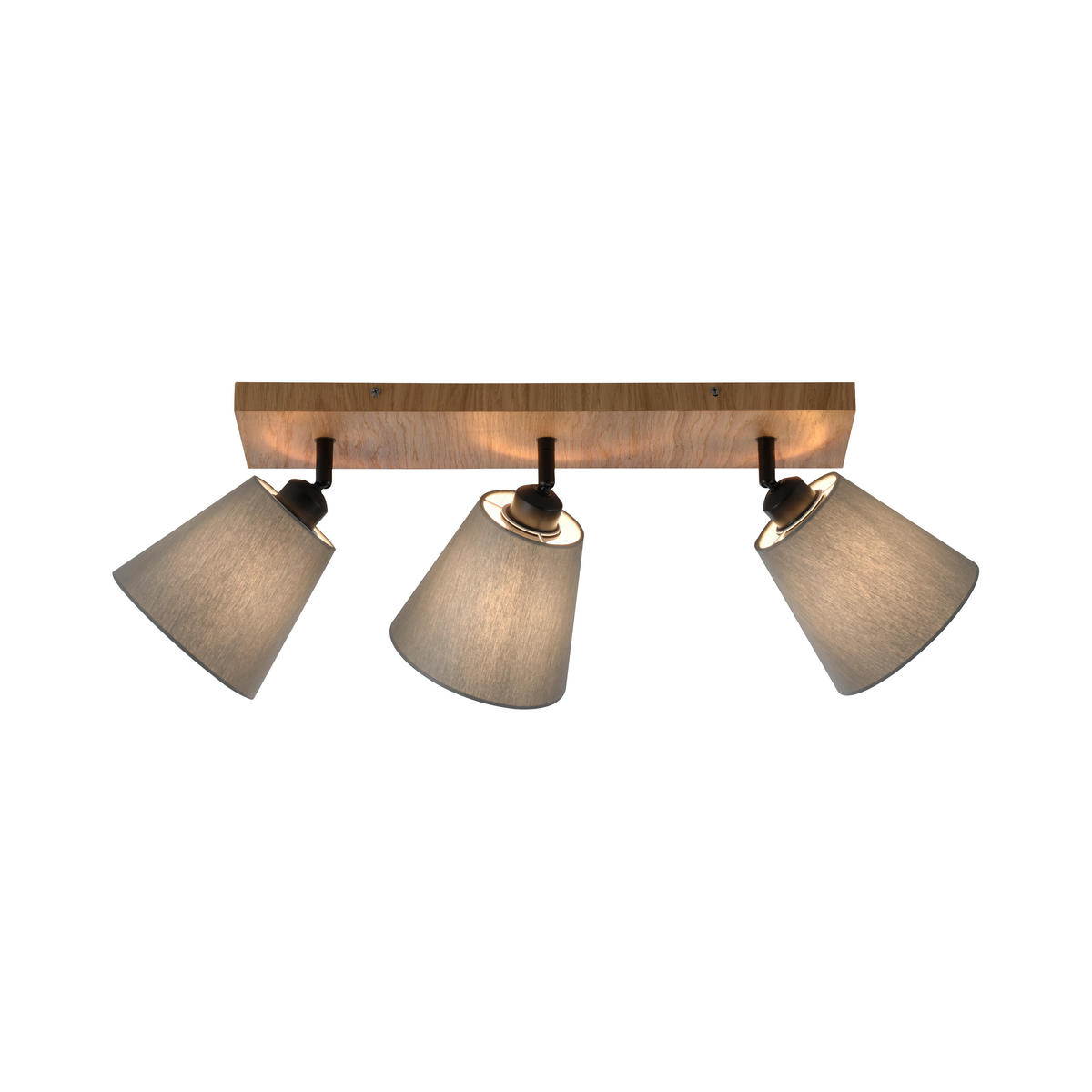 DECKENLEUCHTE    77/28/26 cm  - Natur, Holzwerkstoff/Metall (77/28/26cm)