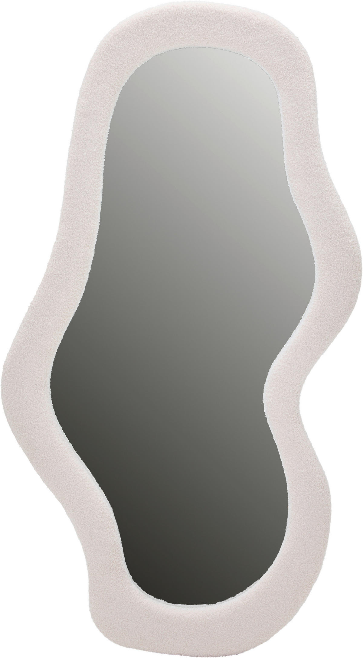 WANDSPIEGEL 70/130/3,5 cm    in Freiform  - Creme, Design, Glas/Holzwerkstoff (70/130/3,5cm) - MID.YOU