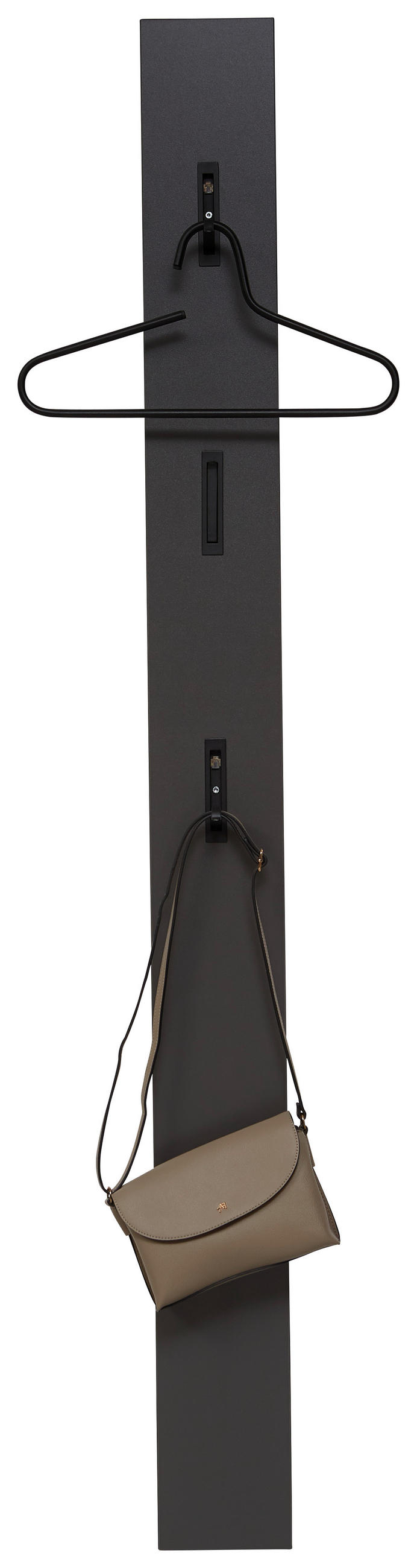 GARDEROBE 4-teilig  in 200/200/22 cm  - Graphitfarben, Design, Holzwerkstoff (200/200/22cm) - Voleo
