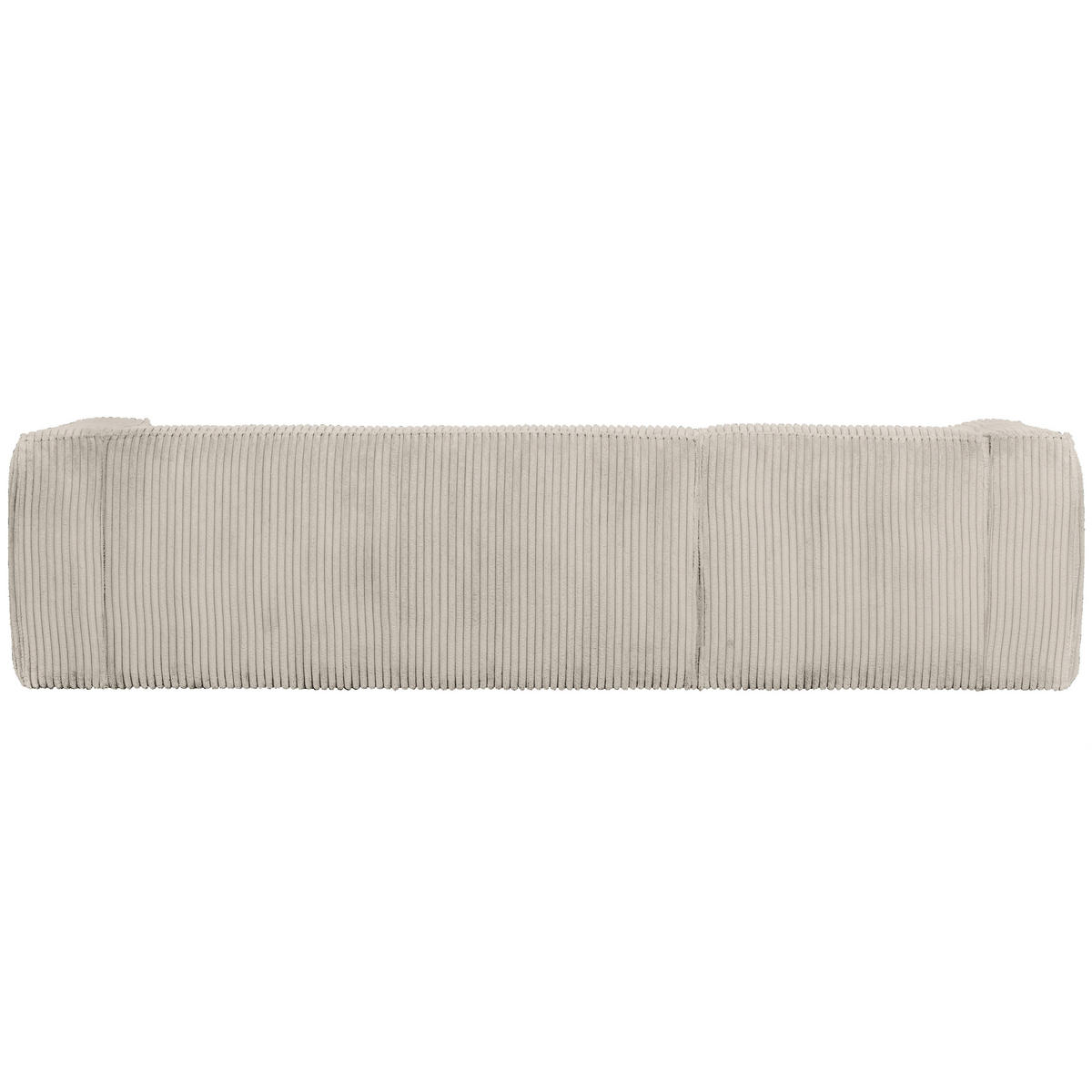 ECKSOFA Bean in gerippt Naturfarben  175/305 cm  - Schwarz/Naturfarben, Design, Kunststoff/Textil (175/305cm) - Livetastic