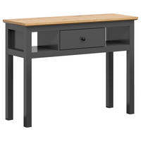 KONSOLENTISCH Graphitfarben, Eiche Artisan  - Graphitfarben/Eiche Artisan, Design, Holzwerkstoff (114/41/86cm)
