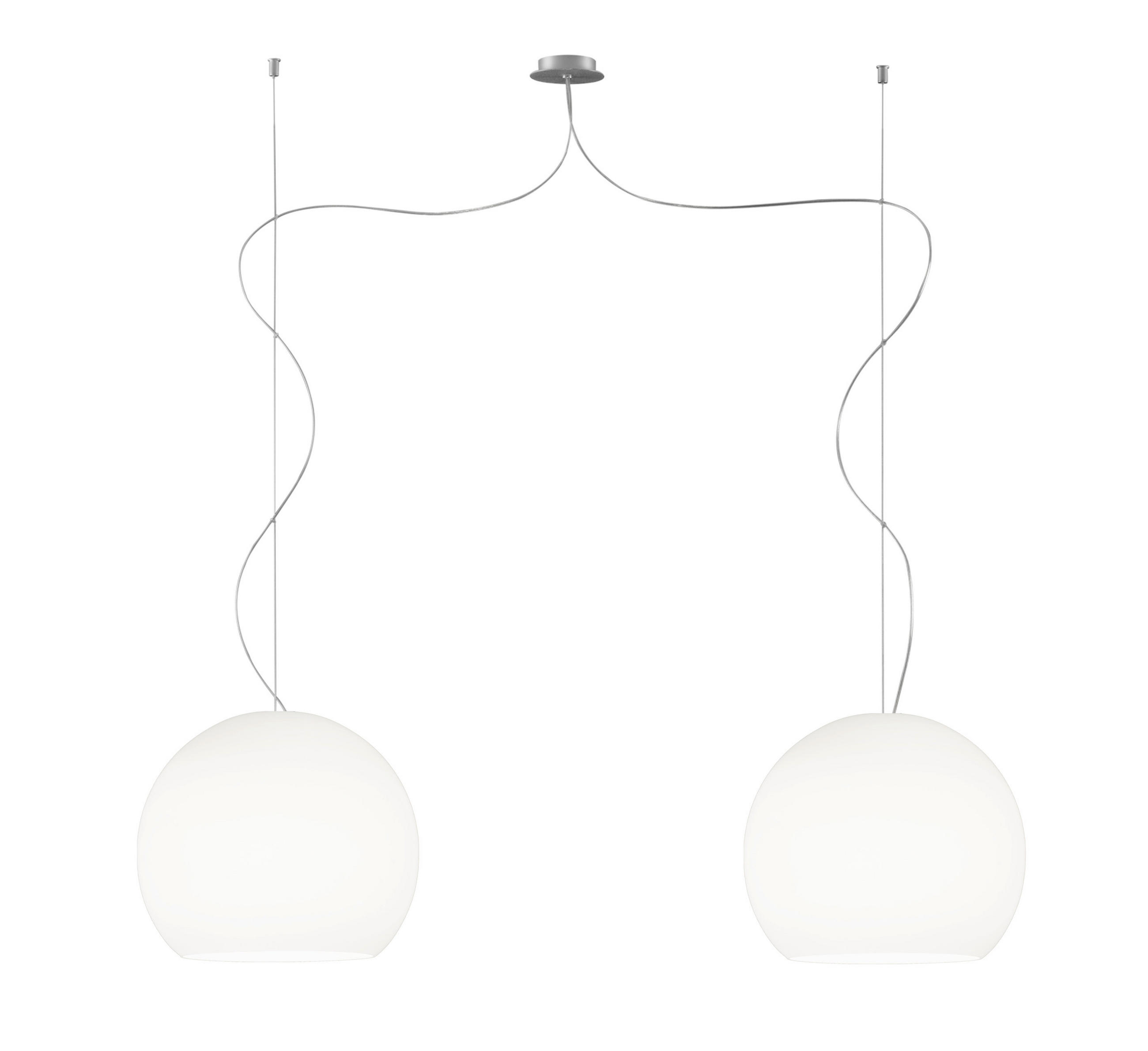 XXXLutz Hängeleuchte Ball Weiß 150 cm