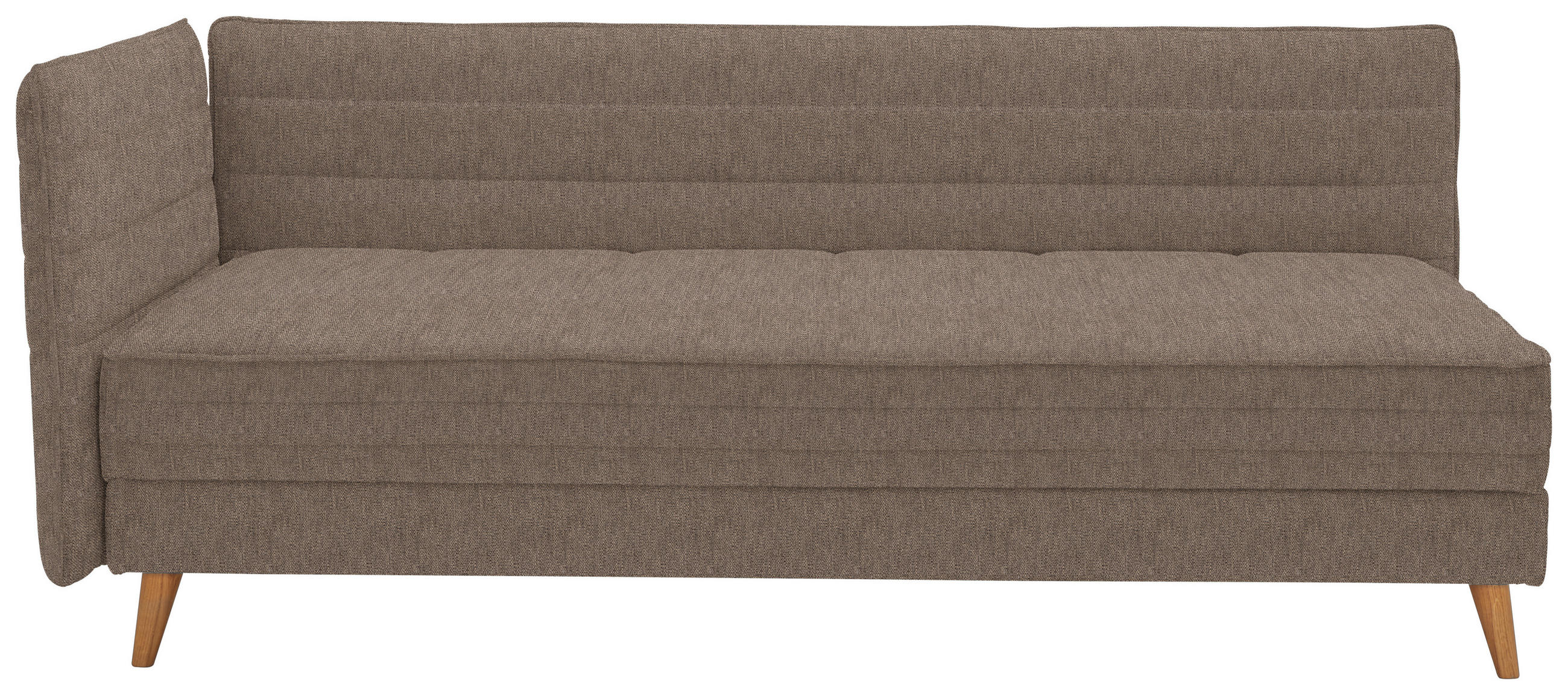 LIEGE  in Braun  - Braun, MODERN, Holz/Textil (210/84/130cm) - Joka