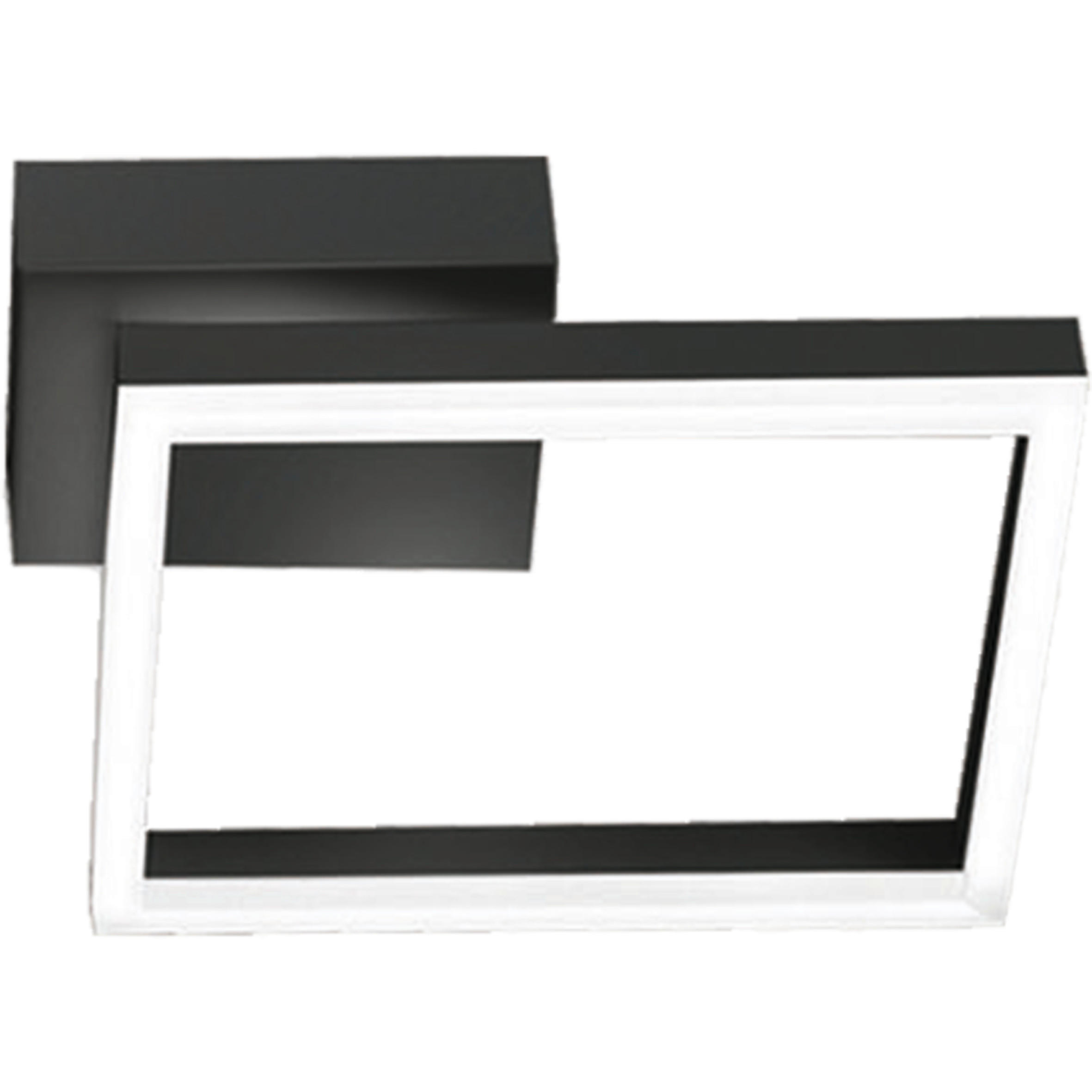 LED-WANDLEUCHTE 30/30/5,5 cm   - Anthrazit, Design, Kunststoff/Metall (30/30/5,5cm) - Fabas Luce