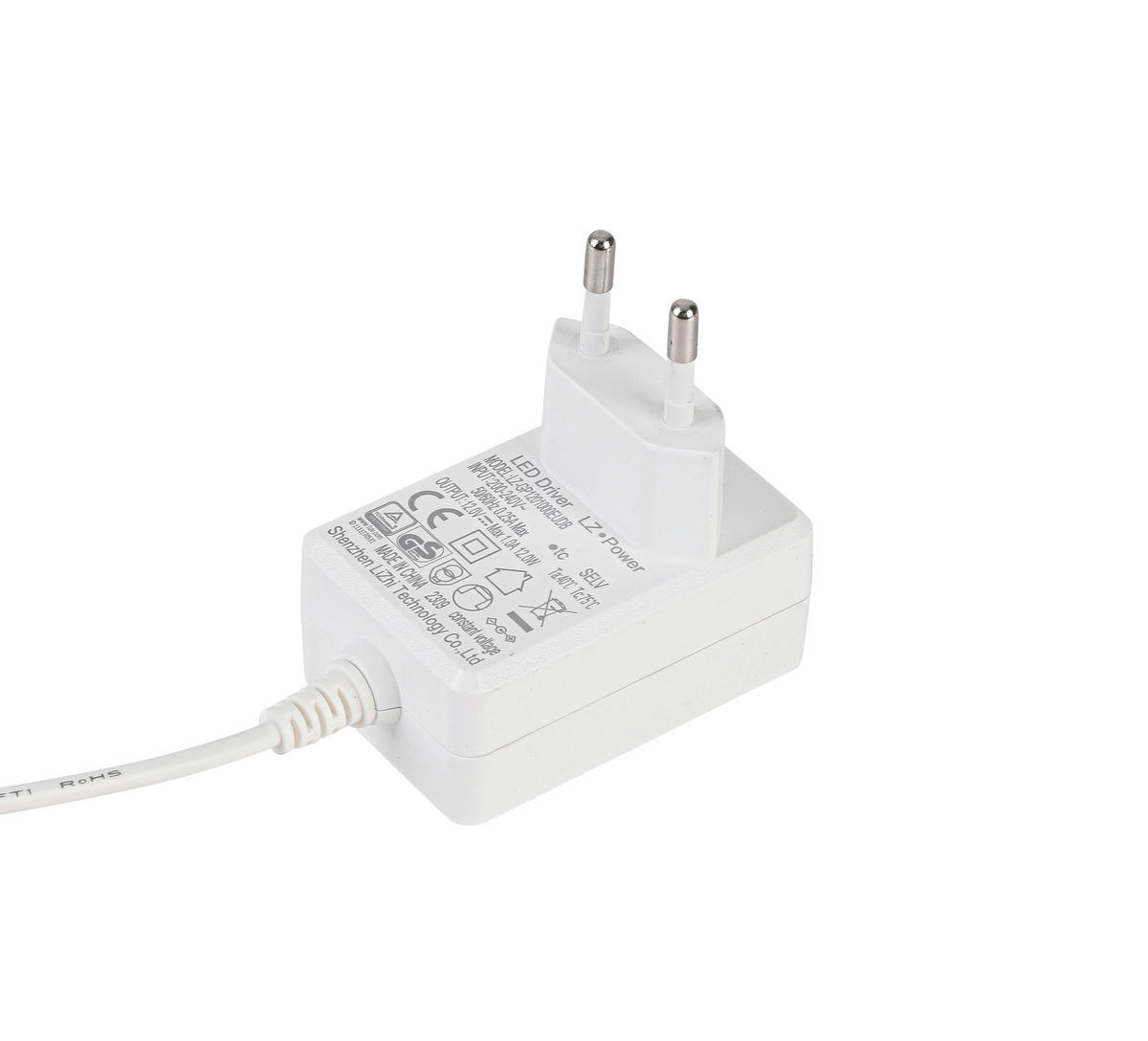 STOJACIA LED LAMPA, 23/158 cm  - biela, Basics, kov/textil (23/158cm) - Novel
