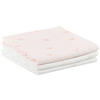 STOFFWINDEL   Ekologisk 3-teilig  - Rosa/Weiß, Basics, Textil (80/80cm) - Avelia