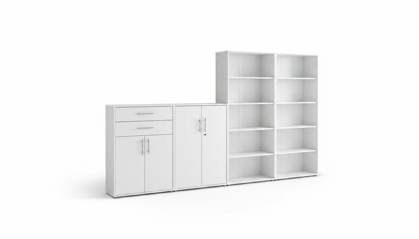 SKŘÍŇ NA ŠANONY, bílá, 337,6/185,6/33 cm - bílá, Moderní, kompozitní dřevo (337,6/185,6/33cm) - MID.YOU