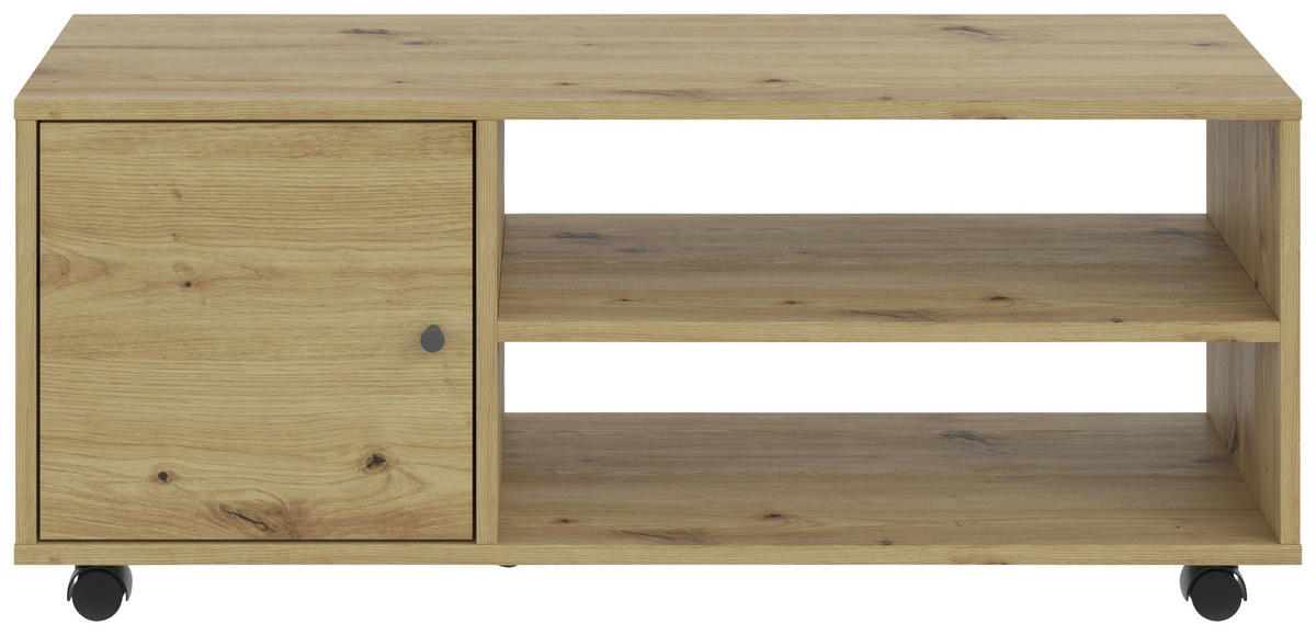 TV-ELEMENT hrast artisan  - antracit/hrast artisan, Basics, umetna masa/leseni material (100/42/33,5cm) - Boxxx