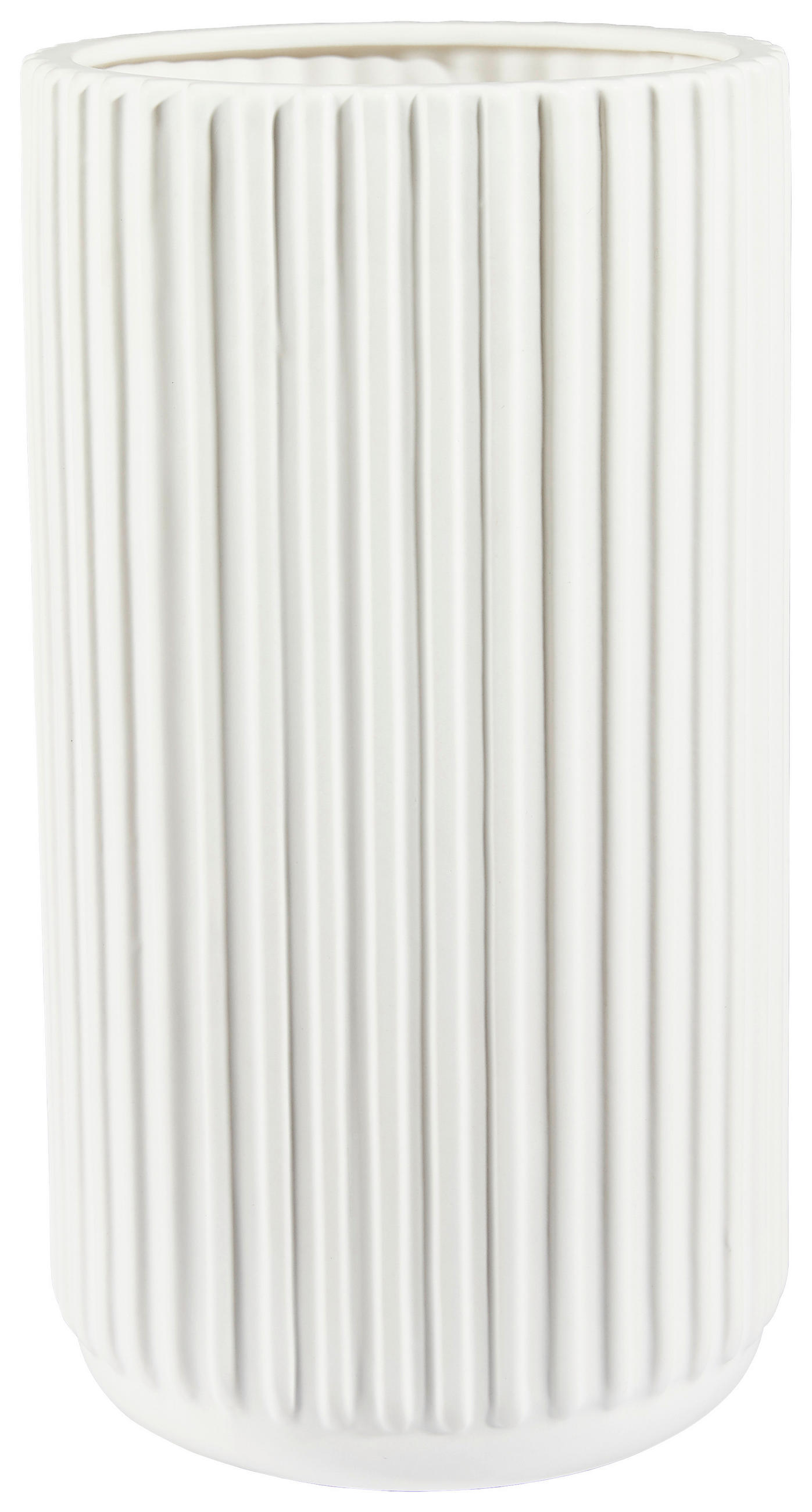 VASE 30 cm  - Weiß, Trend, Keramik (16/30cm) - Novel