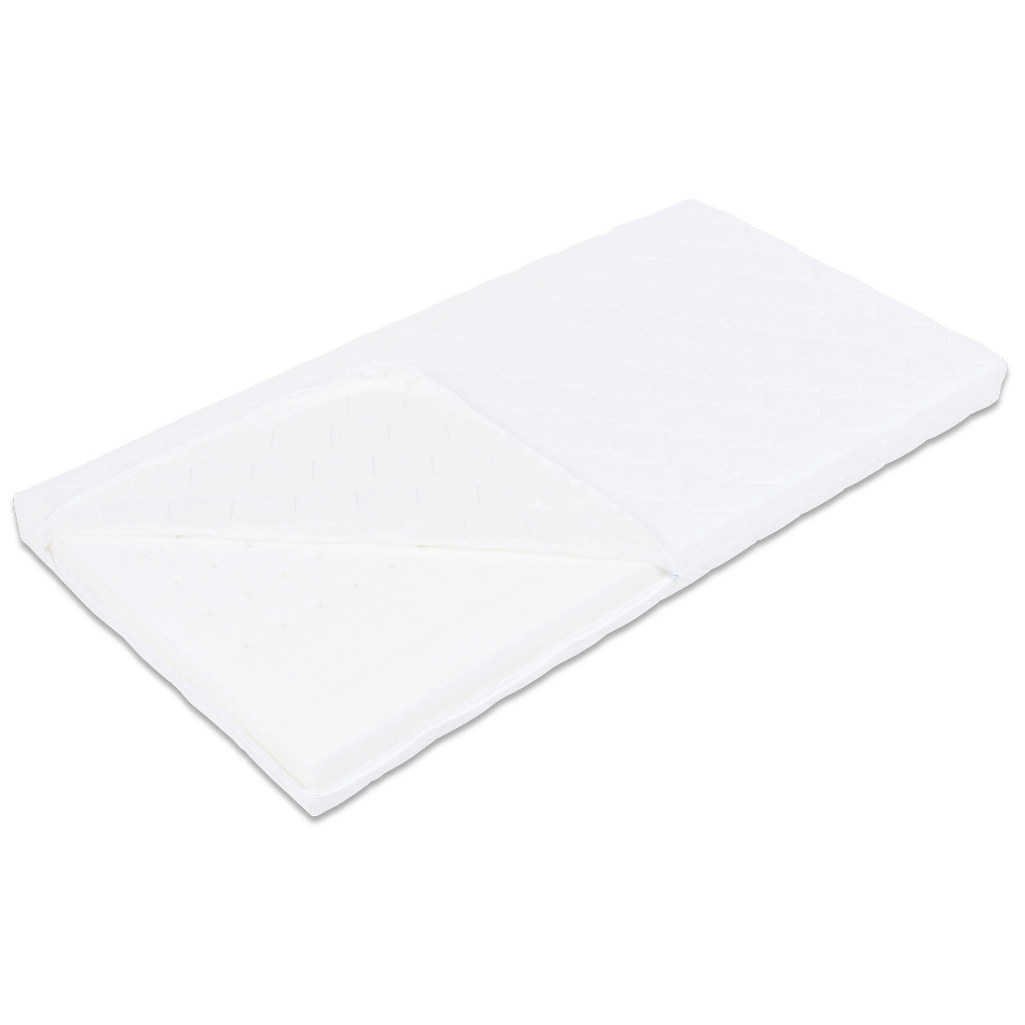 KINDERMATRATZE BABYBAY, 140/70 cm, Höhe ca. 10 cm  - Weiß, Basics, Textil (140/70cm) - Babybay