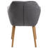 ARMLEHNSTUHL in Dunkelgrau - Dunkelgrau, Design, Holz/Textil (57/83/59cm) - Carryhome ARMLEHNSTUHL in Dunkelgrau - Dunkelgrau, Design, Holz/Textil (57/83/59cm) - Carryhome
