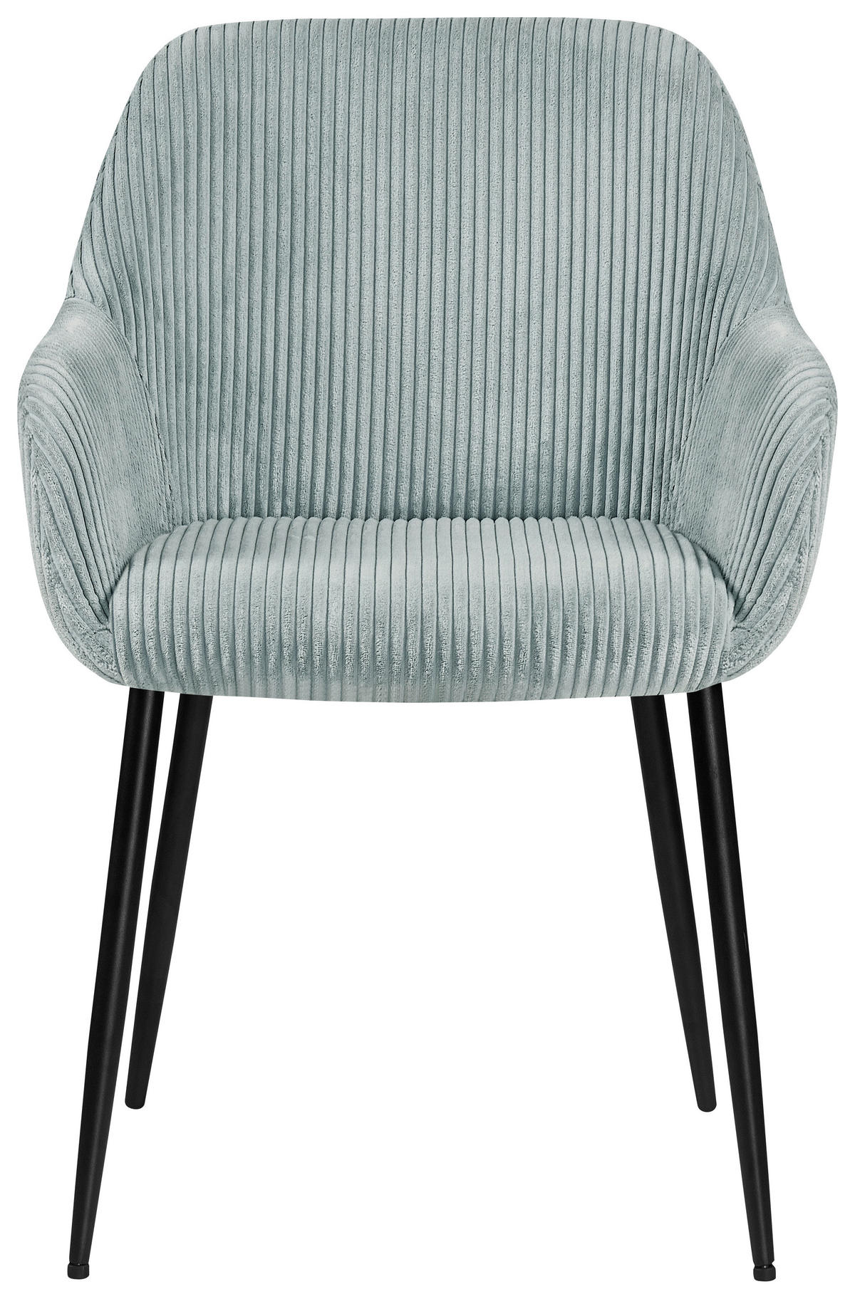 STOLIČKA S PODRÚČKAMI, železo, kord, čierna, svetlomodrá - svetlomodrá/čierna, Design, kov/textil (57/85/60cm) - Xora