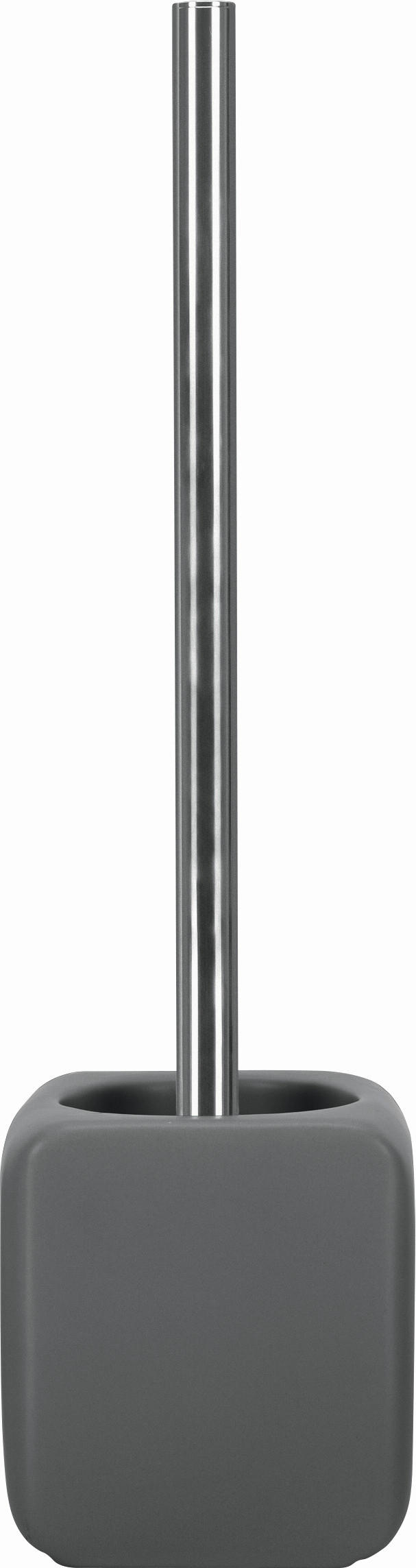 WC-BÜRSTENGARNITUR - Edelstahlfarben/Anthrazit, Basics, Keramik/Kunststoff (38/10,8cm) - Kleine Wolke