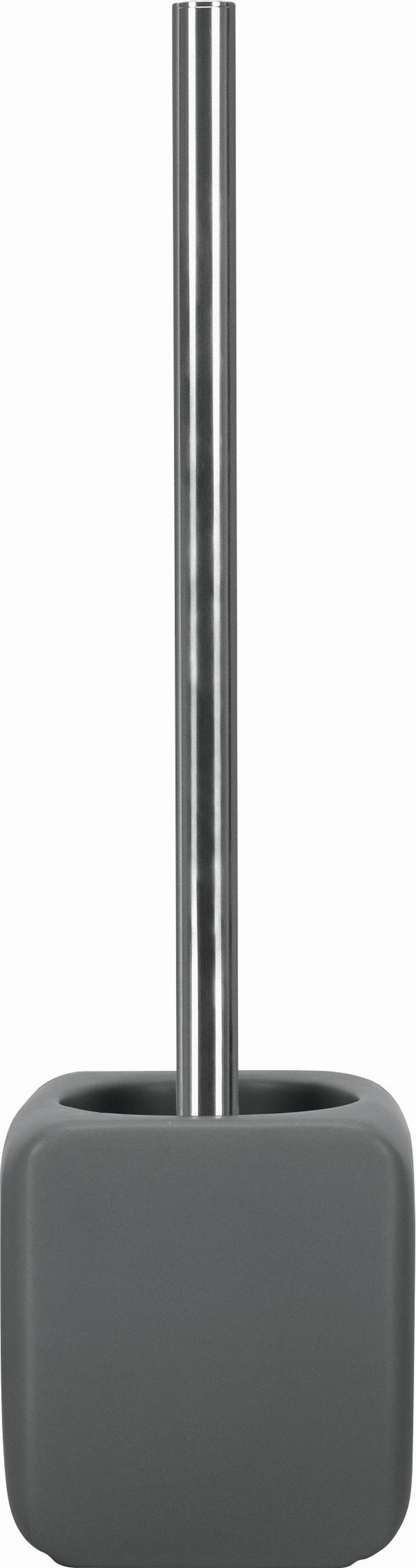 WC-BÜRSTENGARNITUR - Edelstahlfarben/Anthrazit, Basics, Keramik/Kunststoff (38/10,8cm) - Kleine Wolke