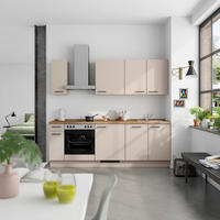 KÜCHENLEERBLOCK Easytouch 240 cm  in Eichefarben, Sandfarben  - Sandfarben/Eichefarben, MODERN, Holzwerkstoff/Metall (240cm) - Nobilia