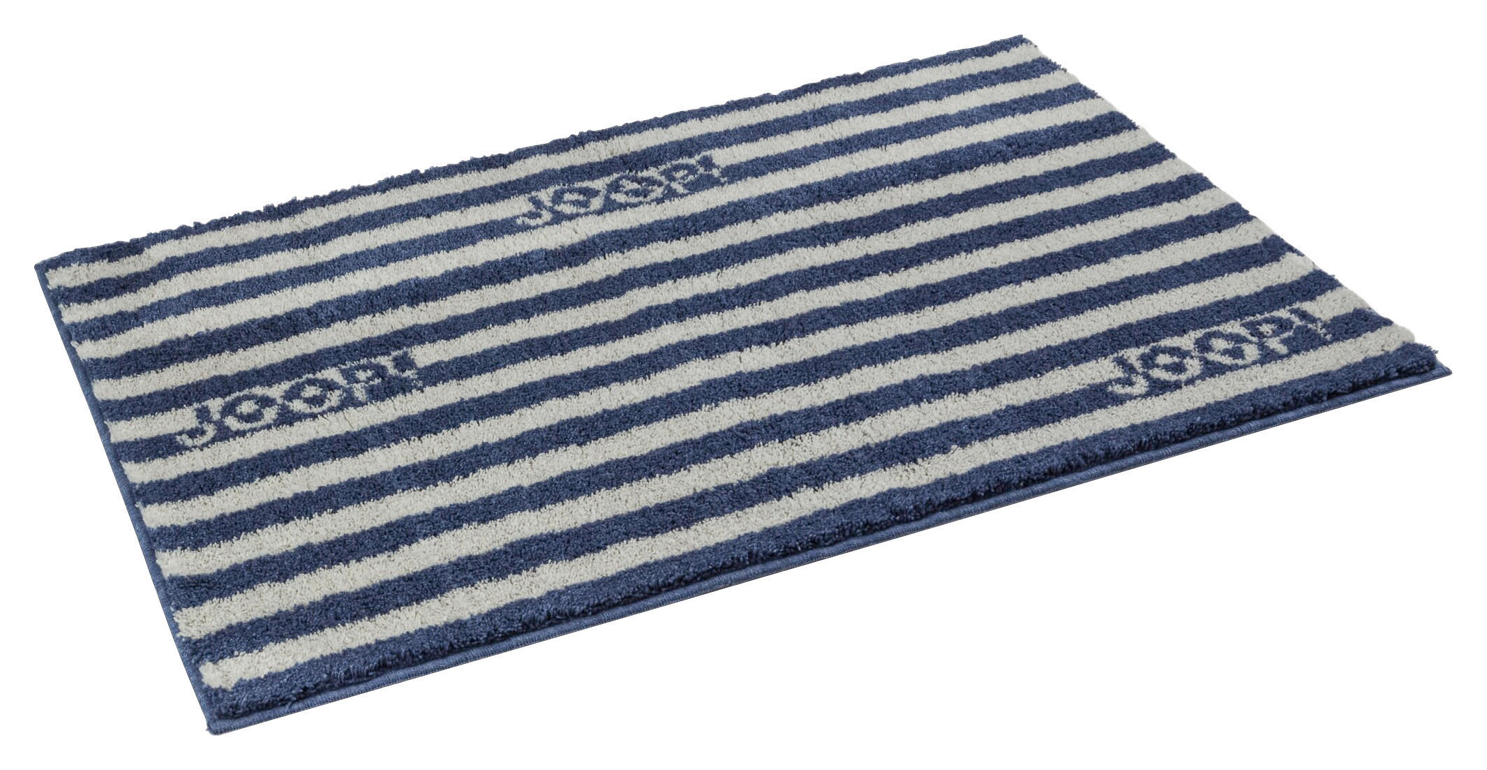 Thumbnail - Joop! Badteppich Split, Blau, Textil, Streifen, rechteckig, 70x120 cm, Badtextilien, Badematten