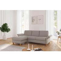 ECKSOFA ROCHELLE E Taupe Flachgewebe  - Taupe/Eichefarben, KONVENTIONELL, Holz/Textil (164/251cm) - Sit & More