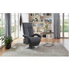DREHSTUHL  in Flachgewebe Blaugrau  - Chromfarben/Blaugrau, Konventionell, Textil/Metall (74/112/82cm) - Sit & More