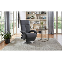 DREHSTUHL  in Flachgewebe Blaugrau  - Chromfarben/Blaugrau, Konventionell, Textil/Metall (74/112/82cm) - Sit & More