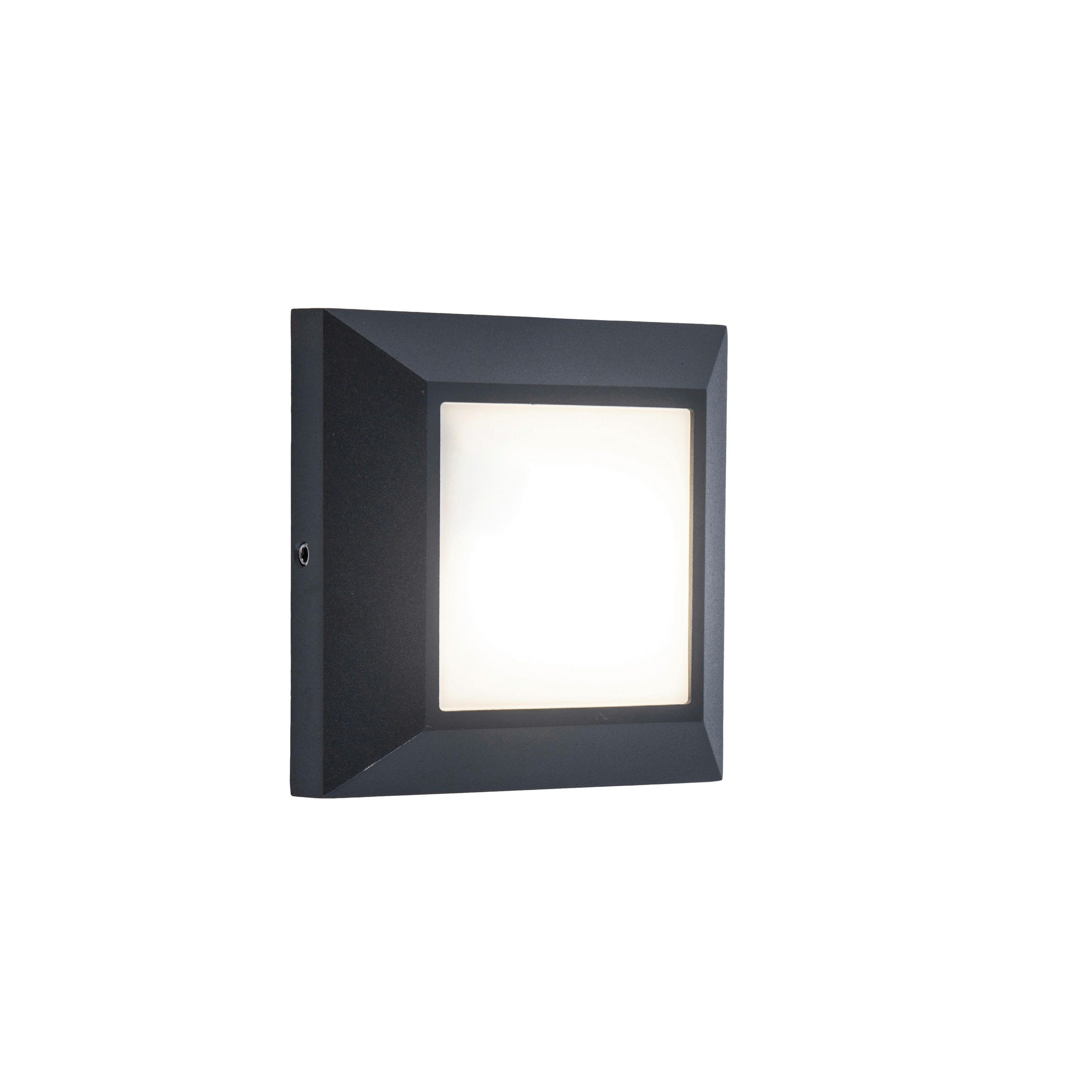 LED-AUßENLEUCHTE Helena   - Anthrazit/Opal, Design, Kunststoff/Metall (10,1/10,1/3,2cm)