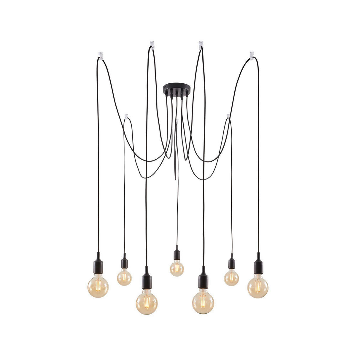 HÄNGELEUCHTE 15,0/200,0 cm  - Schwarz, Basics, Metall (15,0/200,0cm) - Paulmann